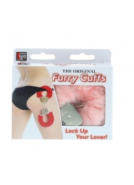 Металлические наручники с розовой меховой опушкой METAL HANDCUFF WITH PLUSH PINK - Dream Toys - купить с доставкой в Серпухове