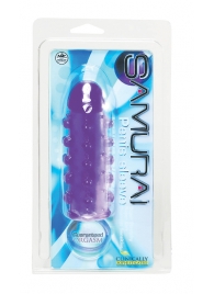 Закрытая фиолетовая насадка с пупырышками SAMURAI PENIS SLEEVE PURPLE - 14,5 см. - NMC - в Серпухове купить с доставкой