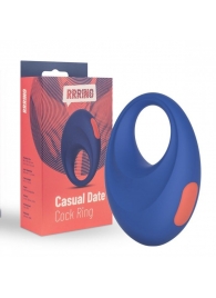 Синее эрекционное кольцо RRRING Casual Date Cock Ring - FeelzToys - в Серпухове купить с доставкой