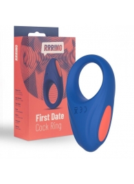 Синее эрекционное кольцо RRRING First Date Cock Ring - FeelzToys - в Серпухове купить с доставкой