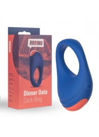 Синее эрекционное кольцо RRRING Dinner Date Cock Ring - FeelzToys - в Серпухове купить с доставкой