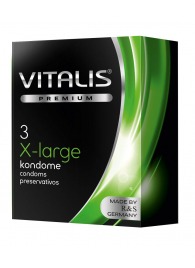 Презервативы увеличенного размера VITALIS PREMIUM x-large - 3 шт. - Vitalis - купить с доставкой в Серпухове