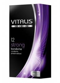 Презервативы с утолщённой стенкой VITALIS PREMIUM strong - 12 шт. - Vitalis - купить с доставкой в Серпухове