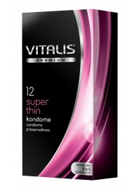 Ультратонкие презервативы VITALIS PREMIUM super thin - 12 шт. - Vitalis - купить с доставкой в Серпухове