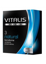 Классические презервативы VITALIS PREMIUM natural - 3 шт. - Vitalis - купить с доставкой в Серпухове