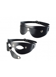 Черная кожаная маска  Новичок - Sitabella - купить с доставкой в Серпухове