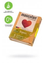 Экологически чистые презервативы Masculan Organic - 3 шт. - Masculan - купить с доставкой в Серпухове