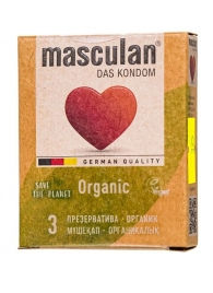 Экологически чистые презервативы Masculan Organic - 3 шт. - Masculan - купить с доставкой в Серпухове