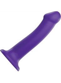 Фиолетовый фаллоимитатор-насадка Strap-On-Me Dildo Dual Density size L - 19 см. - Strap-on-me - купить с доставкой в Серпухове