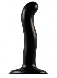 Черный фаллоимитатор-насадка Strap-On-Me P G spot Dildo size S - 16,4 см. - Strap-on-me - купить с доставкой в Серпухове