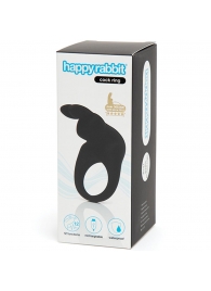 Черное эрекционное виброкольцо Happy Rabbit Rechargeable Rabbit Cock Ring - Happy Rabbit - в Серпухове купить с доставкой