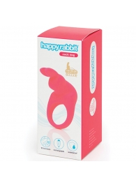 Розовое эрекционное виброкольцо Happy Rabbit Rechargeable Rabbit Cock Ring - Happy Rabbit - в Серпухове купить с доставкой