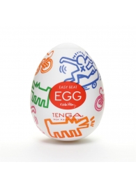 Мастурбатор-яйцо Keith Haring EGG STREET - Tenga - в Серпухове купить с доставкой