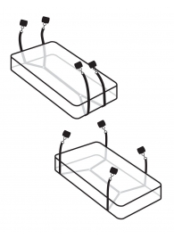 Фиксаторы для кровати WRAPAROUND MATTRESS RESTRAIN - Pipedream - купить с доставкой в Серпухове