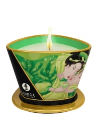 Массажная свеча Exotic Green Tea с ароматом зелёного чая - 170 мл. - Shunga - купить с доставкой в Серпухове