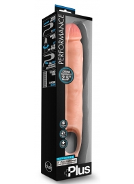 Телесная насадка-удлинитель 11.5 Inch Silicone Cock Sheath Penis Extender - 29,2 см. - Blush Novelties - в Серпухове купить с доставкой