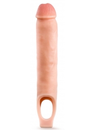 Телесная насадка-удлинитель 11.5 Inch Silicone Cock Sheath Penis Extender - 29,2 см. - Blush Novelties - в Серпухове купить с доставкой