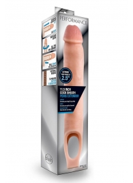 Телесная насадка на пенис 11.5 Inch Cock Sheath Penis Extender - 29,2 см. - Blush Novelties - в Серпухове купить с доставкой