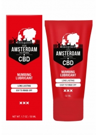 Пролонгирующий лубрикант Numbing CBD from Amsterdam - 50 мл. - Shots Media BV - купить с доставкой в Серпухове