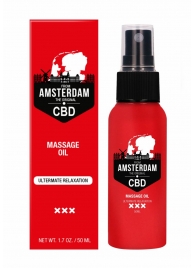 Стимулирующее массажное масло CBD from Amsterdam Massage Oil - 50 мл. - Shots Media BV - купить с доставкой в Серпухове