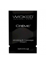 Крем для массажа и мастурбации Wicked Stroking and Massage Creme - 3 мл. - Wicked - купить с доставкой в Серпухове