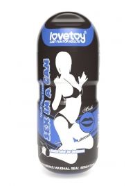 Мастурбатор-ротик с вибрацией Sex In A Can Mouth Lotus Tunnel - Lovetoy - в Серпухове купить с доставкой