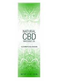 Массажное масло Natural CBD Massage Oil - 50 мл. - Shots Media BV - купить с доставкой в Серпухове