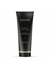 Массажный легкий крем WICKED Sage plus Sea Salt - 120 мл. - Wicked - купить с доставкой в Серпухове