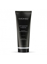 Массажный легкий крем WICKED Stripped plus Bare - 120 мл. - Wicked - купить с доставкой в Серпухове