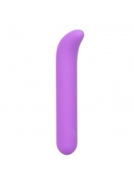 Фиолетовый мини-вибромассажер Liquid Silicone Mini G Vibe для стимуляции зоны G - 10,75 см. - California Exotic Novelties