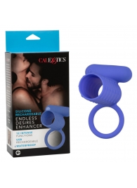 Синее эрекционное виброкольцо Silicone Rechargeable Endless Desires Enhancer - California Exotic Novelties - в Серпухове купить с доставкой