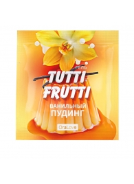 Пробник гель-смазки Tutti-frutti со вкусом ванильного пудинга - 4 гр. - Биоритм - купить с доставкой в Серпухове