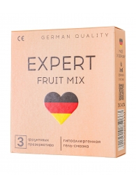 Ароматизированные презервативы EXPERT Fruit Mix - 3 шт. - Expert - купить с доставкой в Серпухове