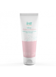 Лубрикант на водной основе Vibe Sensation с клубничным вкусом и легким вибрирующим эффектом - 50 гр. - INTT - купить с доставкой в Серпухове