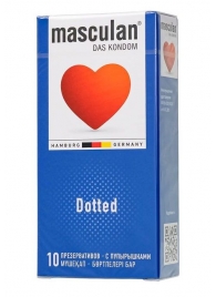 Презервативы с пупырышками Masculan Dotted - 10 шт. - Masculan - купить с доставкой в Серпухове