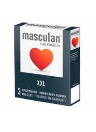 Презервативы увеличенного размера Masculan XXL - 3 шт. - Masculan - купить с доставкой в Серпухове