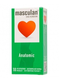 Презервативы анатомической формы Masculan Anatomic - 10 шт. - Masculan - купить с доставкой в Серпухове