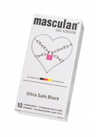 Ультрапрочные презервативы Masculan Ultra Safe Black - 10 шт. - Masculan - купить с доставкой в Серпухове