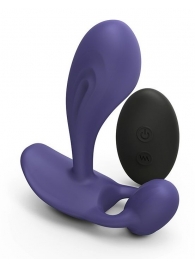 Темно-синий вибромассажер Witty P G Vibrator with Remote Control - Love to Love - в Серпухове купить с доставкой