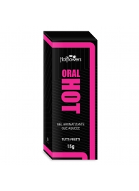 Гель для оральных ласк Oral Hot с согревающим эффектом - 15 гр. - HotFlowers - купить с доставкой в Серпухове