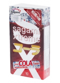 Ароматизированные презервативы Sagami Xtreme COLA - 10 шт. - Sagami - купить с доставкой в Серпухове