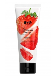 Лубрикант на водной основе OYO Aroma Gel Strawberry с ароматом клубники - 75 мл. - OYO - купить с доставкой в Серпухове