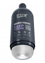 Мастурбатор в бутылке Shower Therapy Deep Cream - Pipedream - в Серпухове купить с доставкой