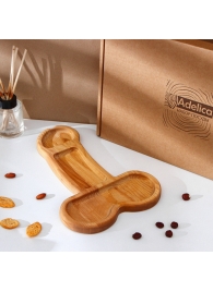 Деревянное блюдо для подачи в форме члена (32,5 х 20 х 1,7 см) - Сима-Ленд - купить с доставкой в Серпухове