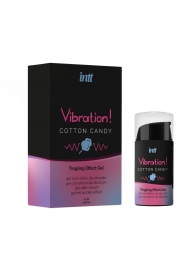 Жидкий вибратор Vibration Cotton Candy с ароматом сахарной ваты - 15 мл. - INTT - купить с доставкой в Серпухове