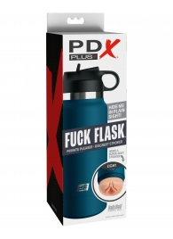 Мастурбатор-вагина в синей колбе F*ck Flask - Pipedream - в Серпухове купить с доставкой