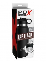 Черный мастурбатор в виде бутылки Fap Flask - Pipedream - в Серпухове купить с доставкой