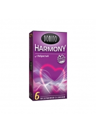 Презервативы с рёбрышками Domino Harmony - 6 шт. - Domino - купить с доставкой в Серпухове