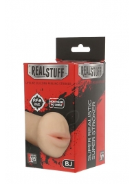 Нежный мастурбатор-ротик REALSTUFF 5INCH MASTURBATOR BJ - Dream Toys - в Серпухове купить с доставкой