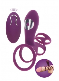 Фиолетовая эрекционная вибронасадка Halo Halo C-Ring Sleeve - Toy Joy - в Серпухове купить с доставкой